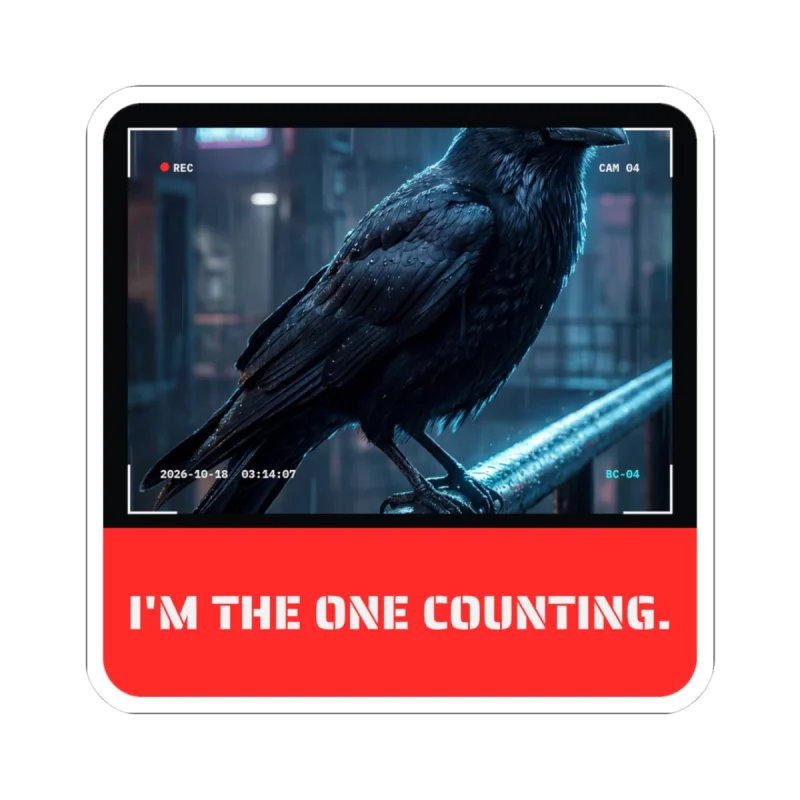 Face Retention Crow Sticker