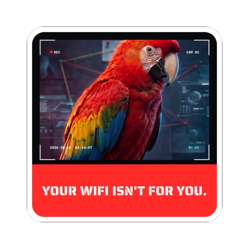 Wing Sync Parrot Sticker
